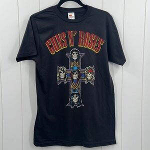 🆕NWOT Guns N Roses Deadstock Tee Retro 100% Cotton Black Size Medium